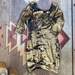 The Room Black Sequin Dress